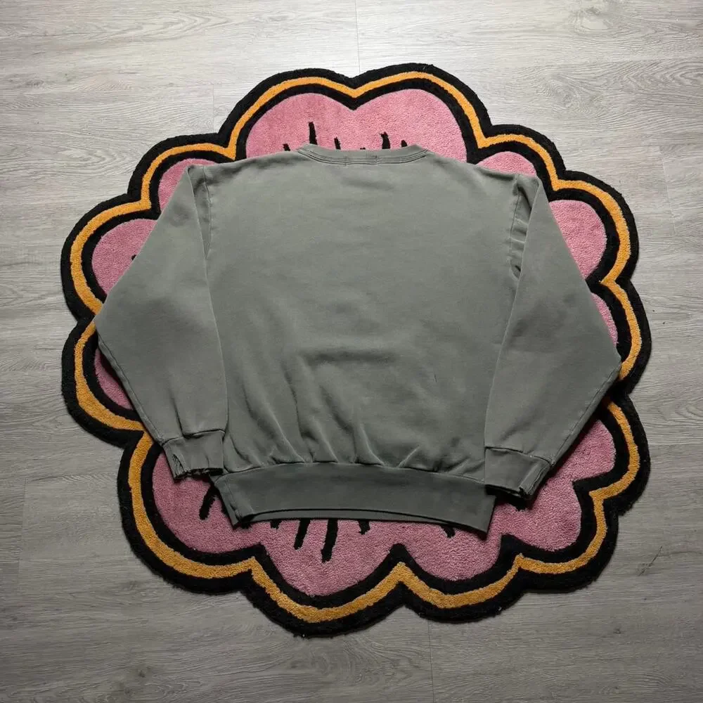 Vintage 90’s Polo Ralph Lauren Distressed Embroidered Logo Sweatshirt Medium